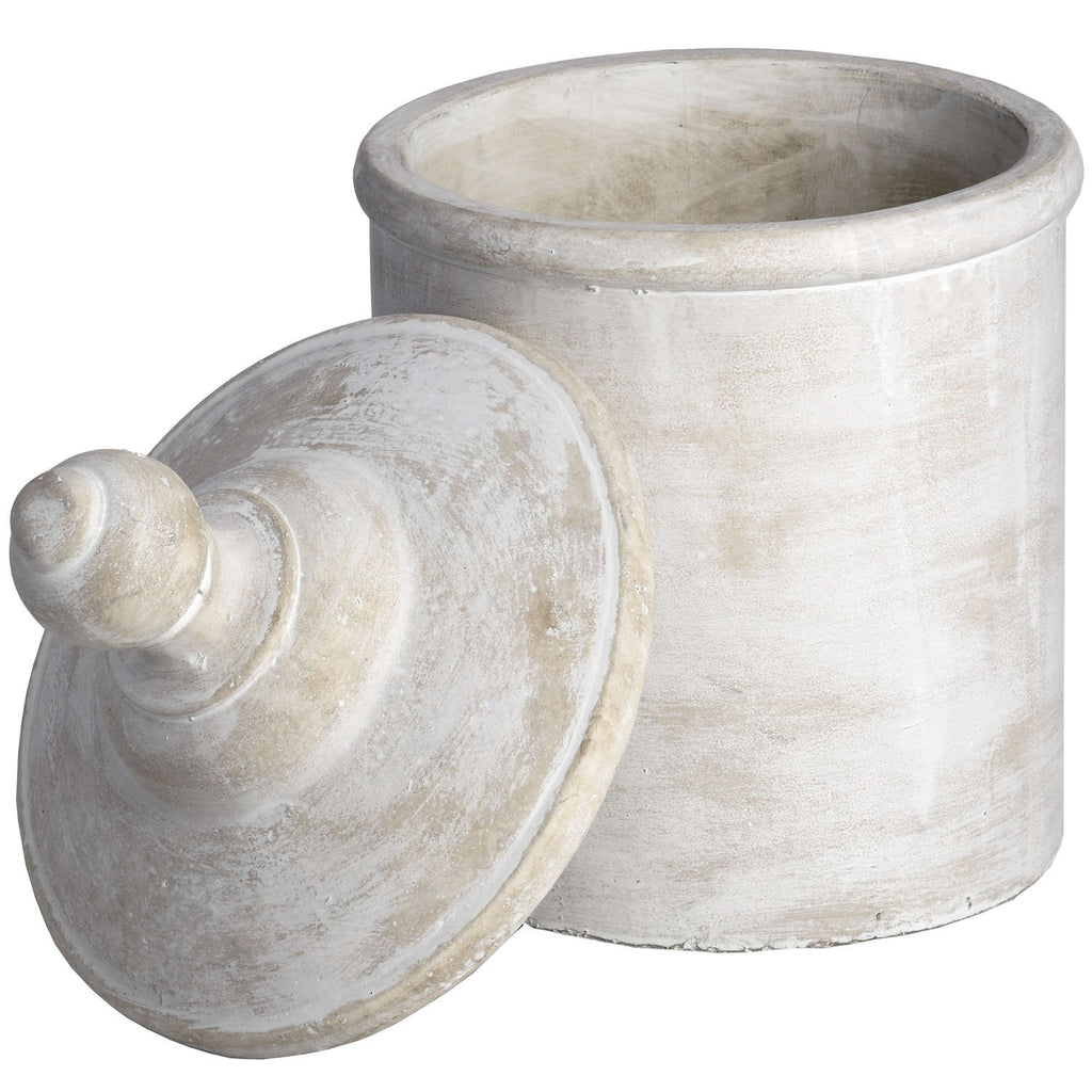 Large Stone Antique Cannister