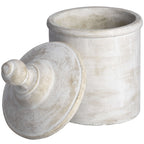 Large Stone Antique Cannister