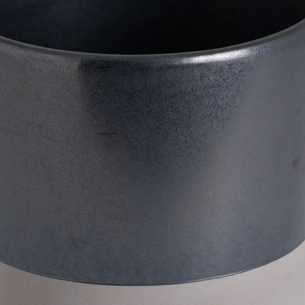 Large Ceramic Metallic-Effect Planter