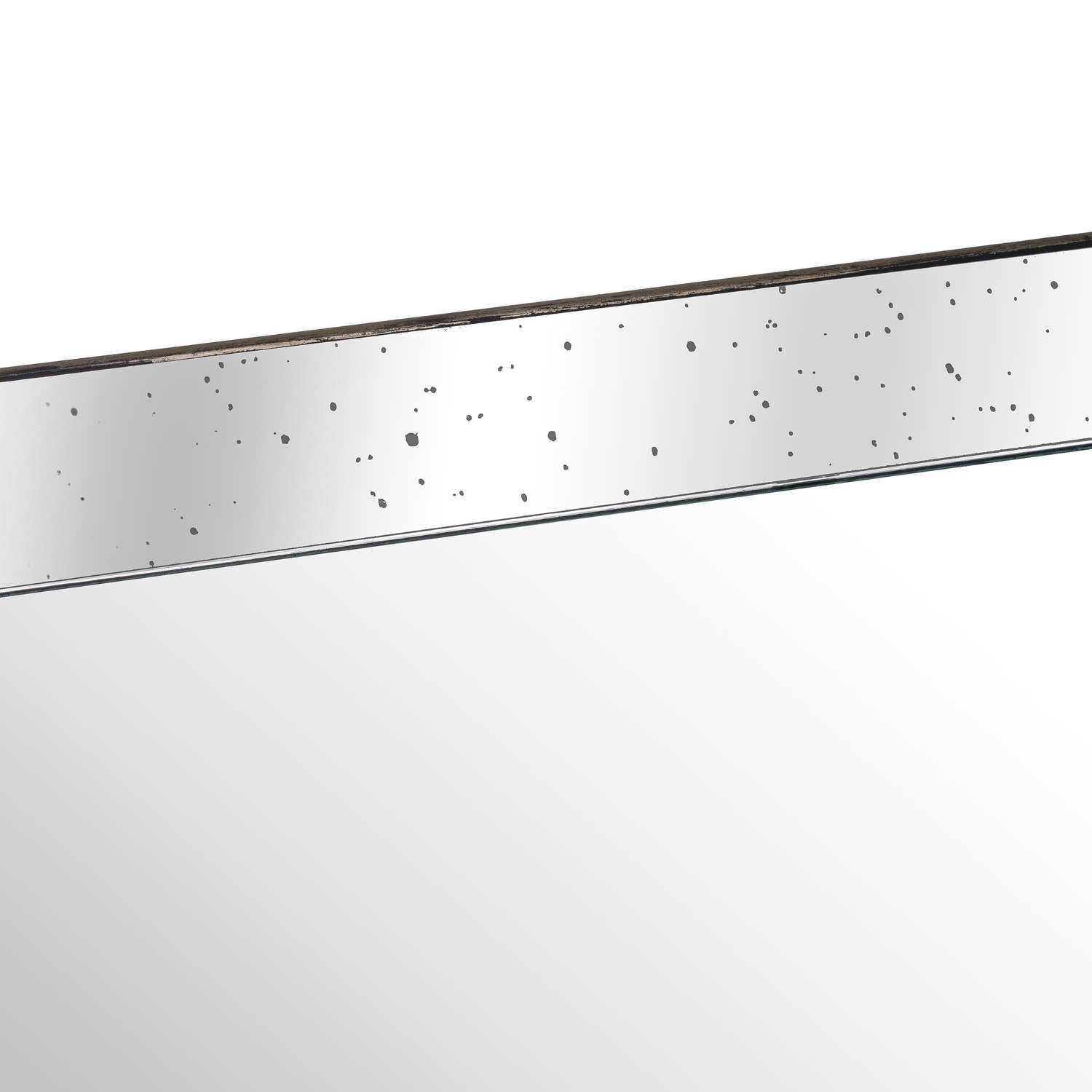 Rivington Distressed Large Mirrored Tray With Wooden Detailing – view 2