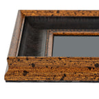 Antique  Black and Gold Beaded 4X6 Wooden Picture Frame