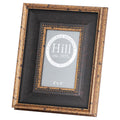 Antique  Black and Gold Beaded 4X6 Wooden Picture Frame Product Image