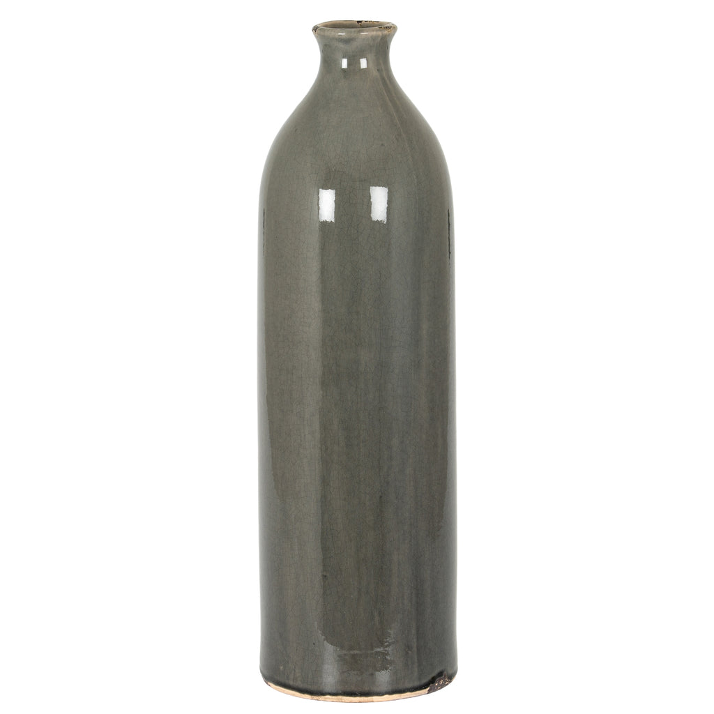 Mere Grey Glazed Gisela Vase – product view