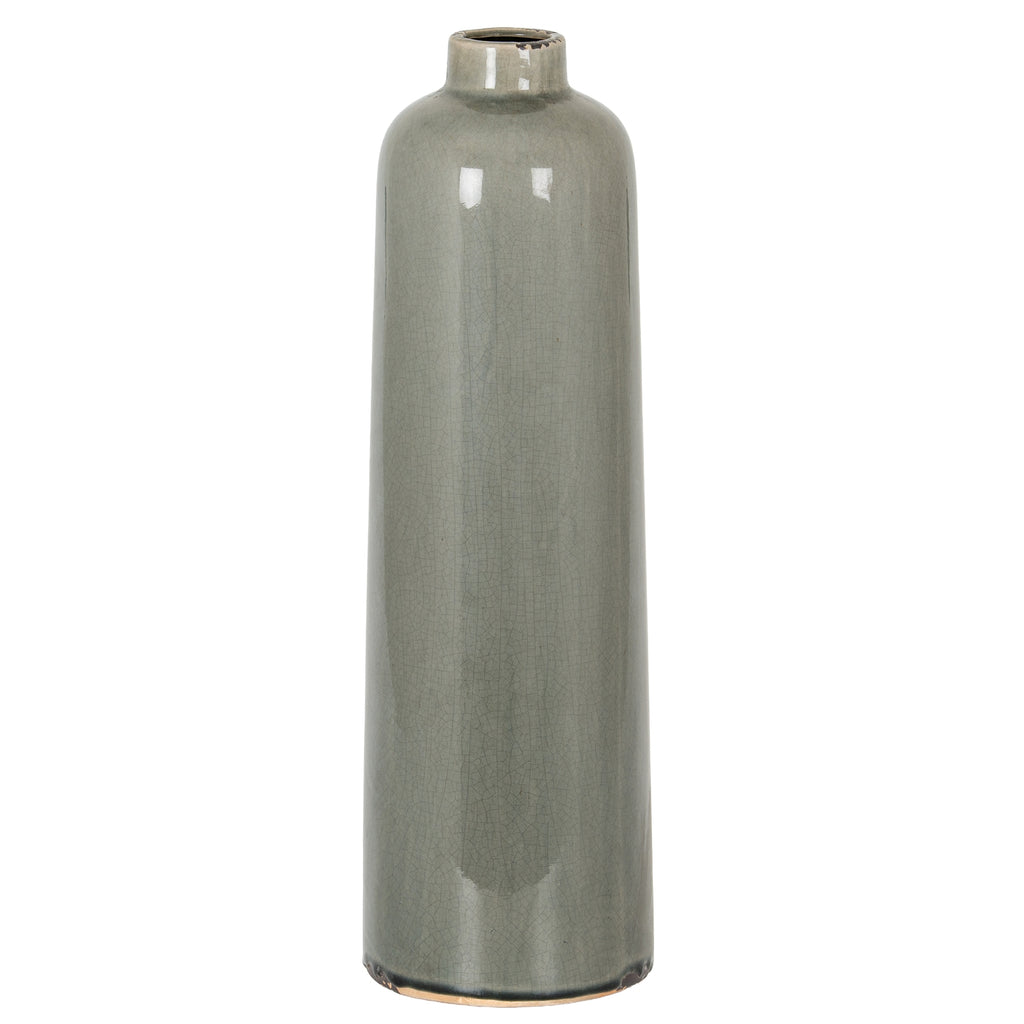 Mere Grey Glazed Raine Vase – product view