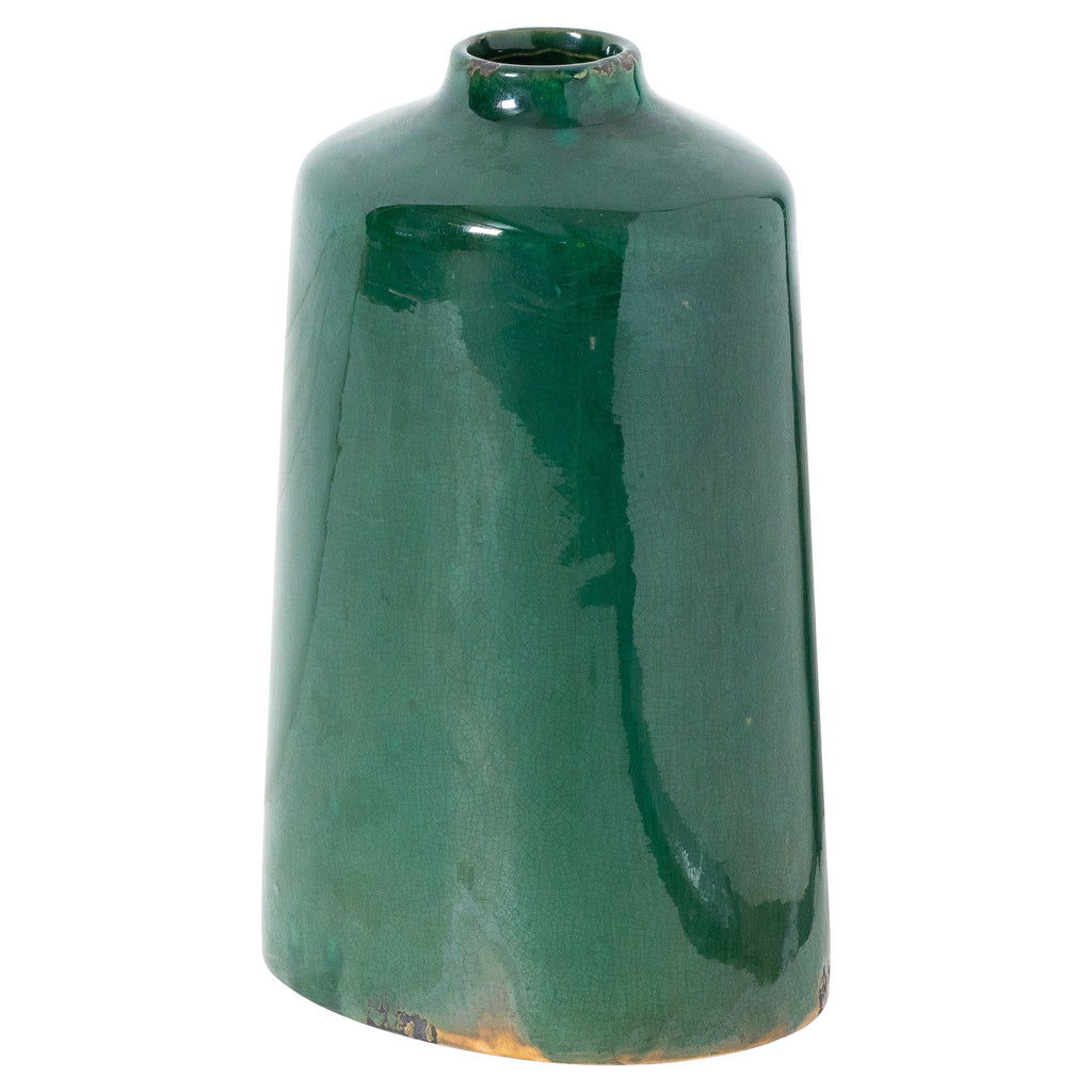 Mere Emerald Glazed Liv Vase – product view