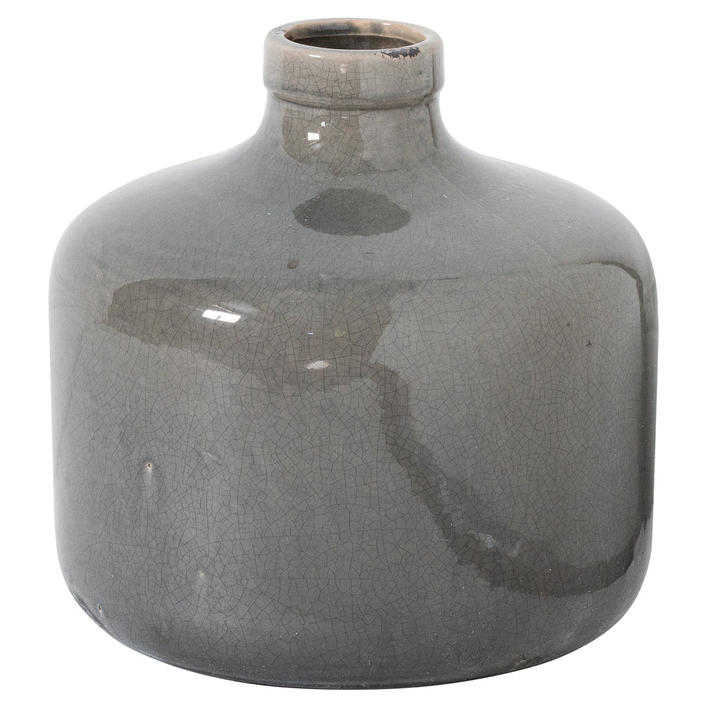 Mere Grey Glazed Chive Vase – product view