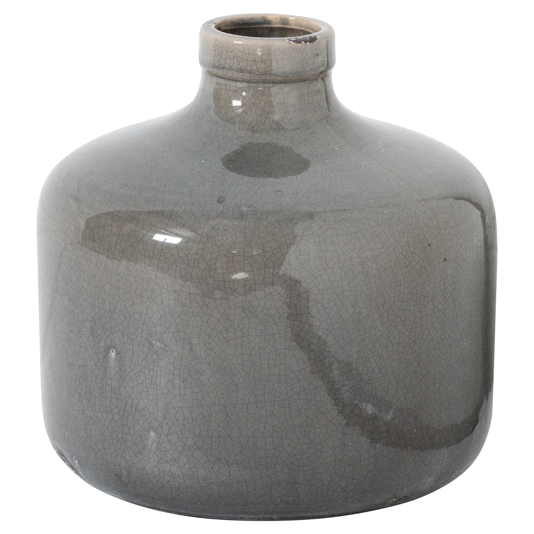Mere Grey Glazed Chive Vase – product view