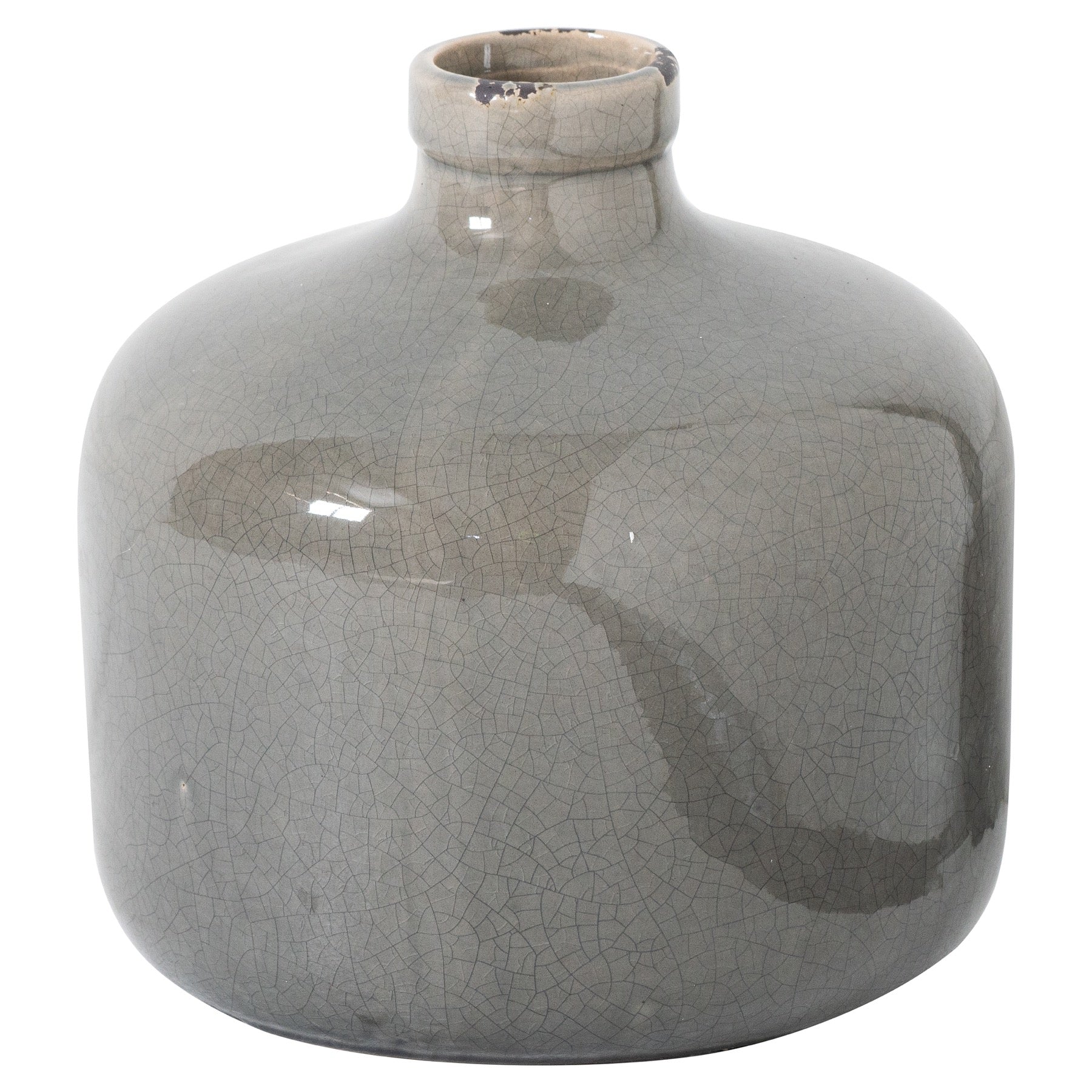 Mere Grey Glazed Eve Vase – product view