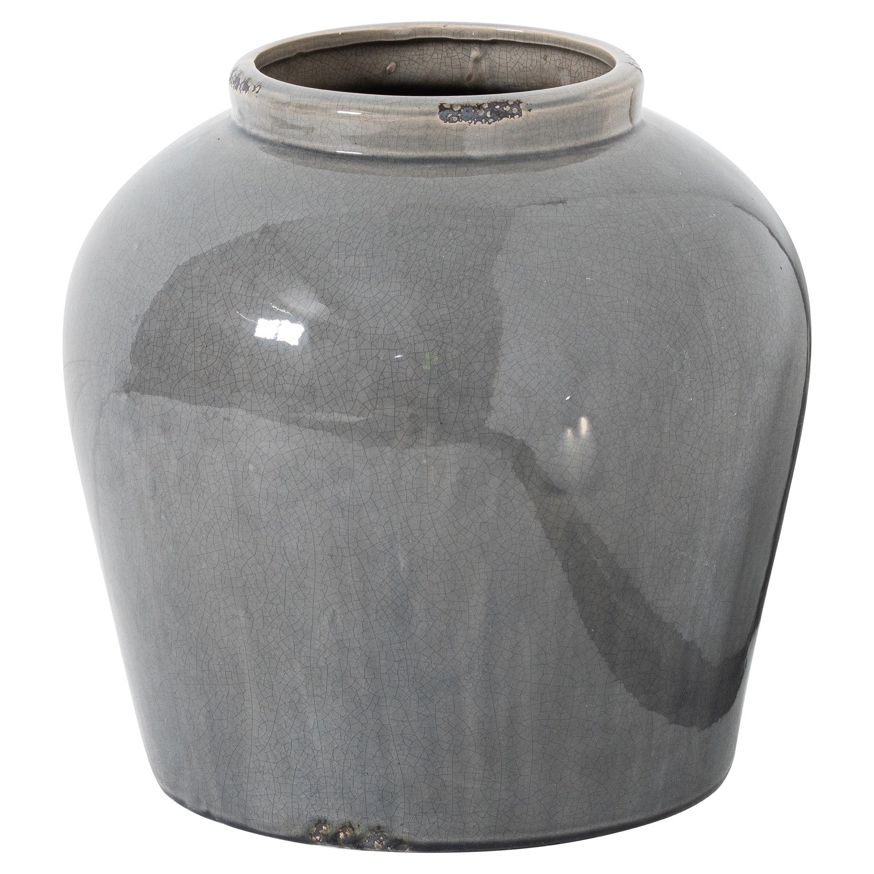 Mere Grey Glazed Juniper Vase – product view