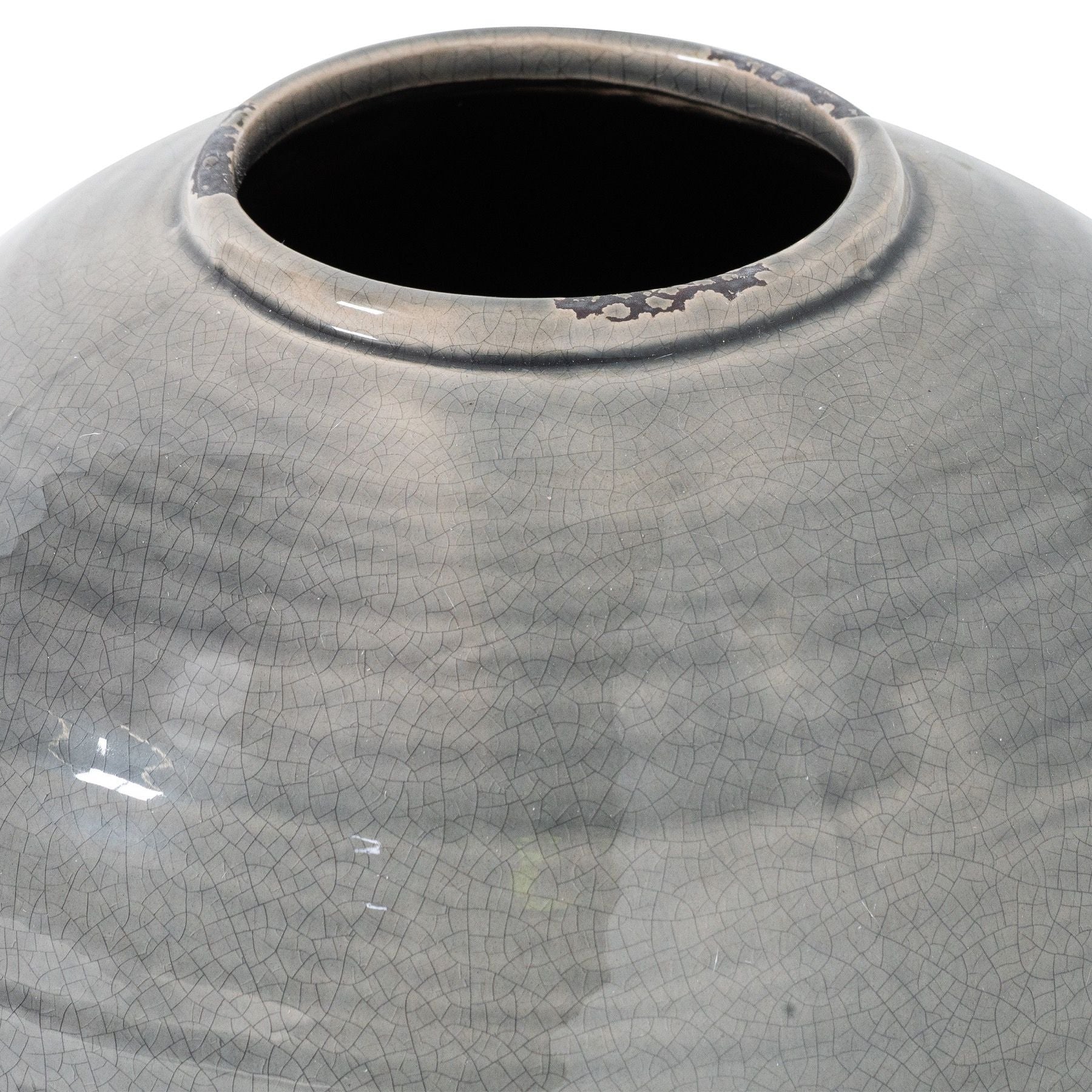 Mere Grey Glazed Tiber Vase – view 2