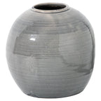 Mere Grey Glazed Tiber Vase – product view