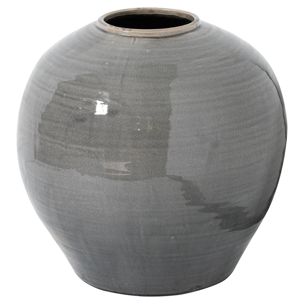 Mere Grey Glazed Regola Vase – product view