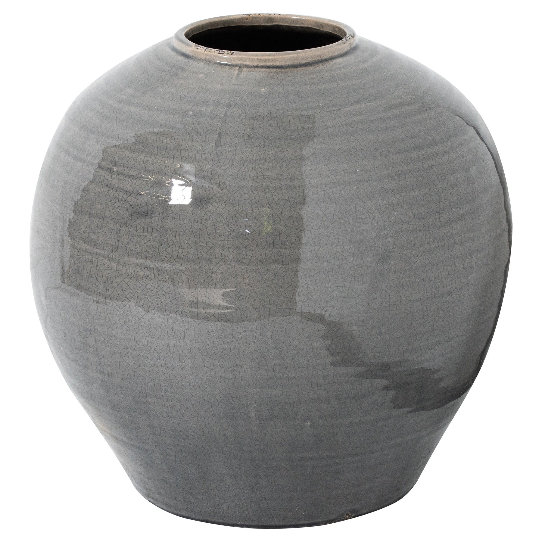 Mere Grey Glazed Regola Vase – product view