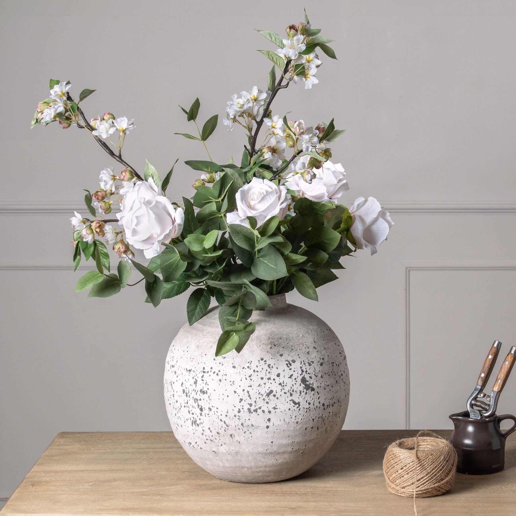Rill Stone Ceramic Vase – view 3