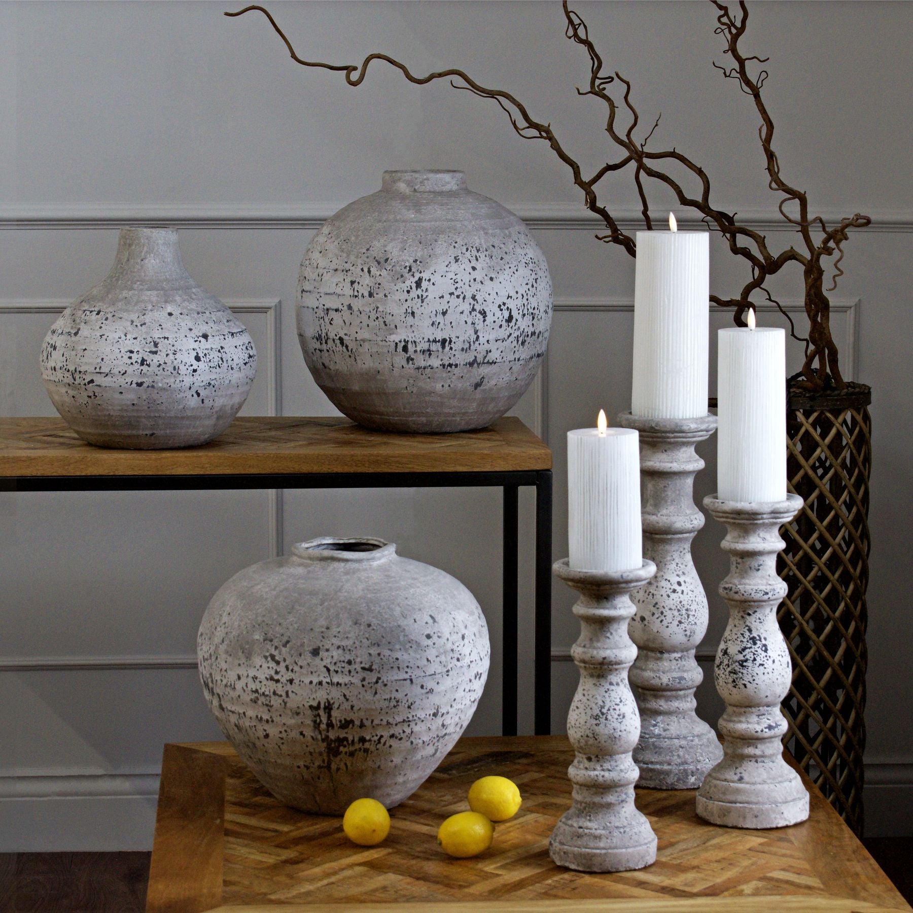 Rill Large Stone Ceramic Vase – view 4