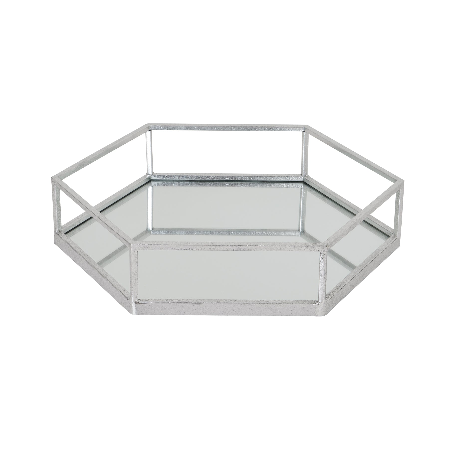 Mercer Silver Hexagon Set Of Two Trays – view 2
