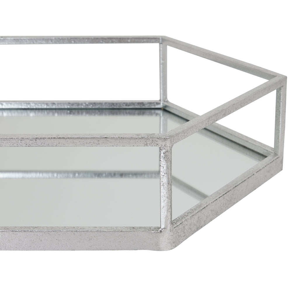 Mercer Silver Hexagon Set Of Two Trays – view 3