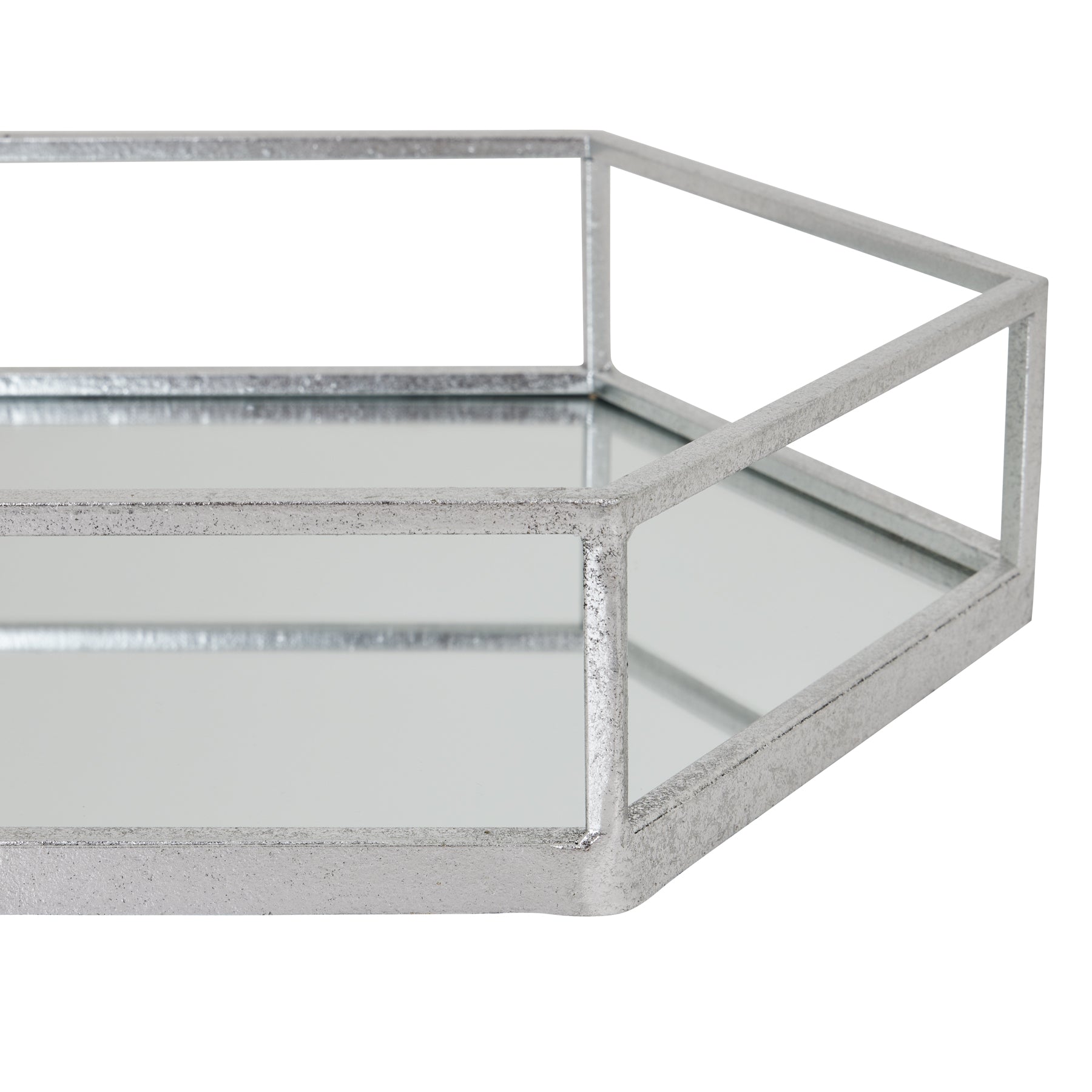 Mercer Silver Hexagon Set Of Two Trays – view 3