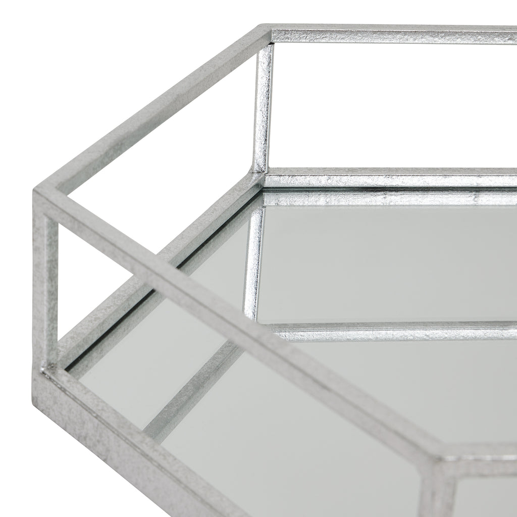 Mercer Silver Hexagon Set Of Two Trays – view 4