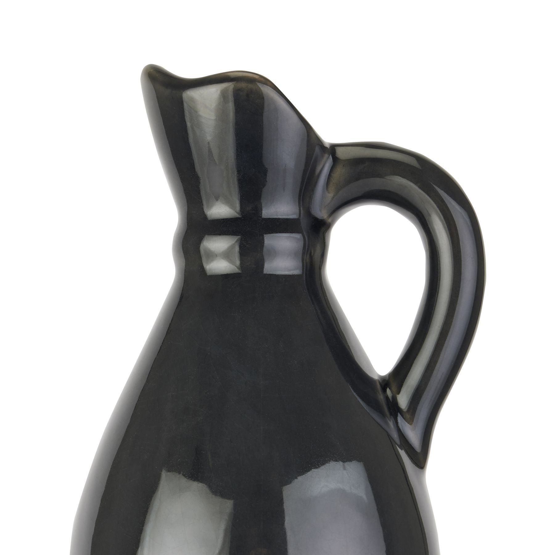 Tall Stoneware Decorative Jug