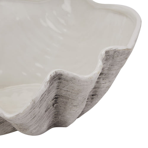 Adele Large Ceramic Shell Bowl
