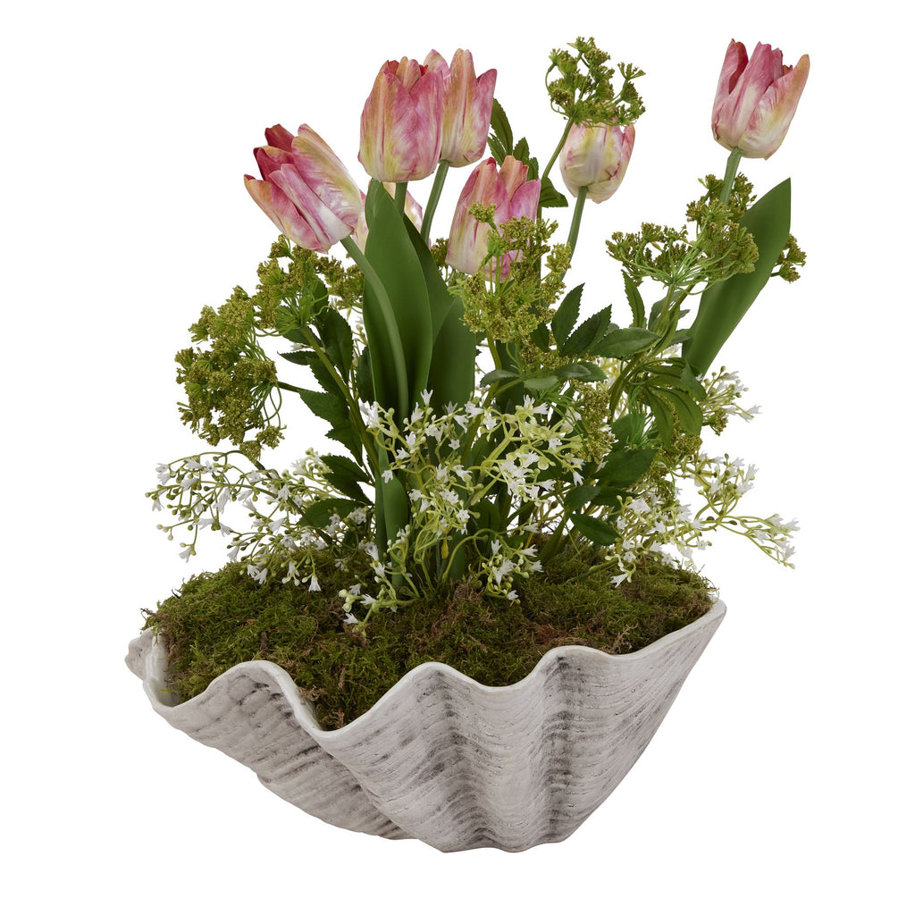 Adele Large Ceramic Shell Bowl