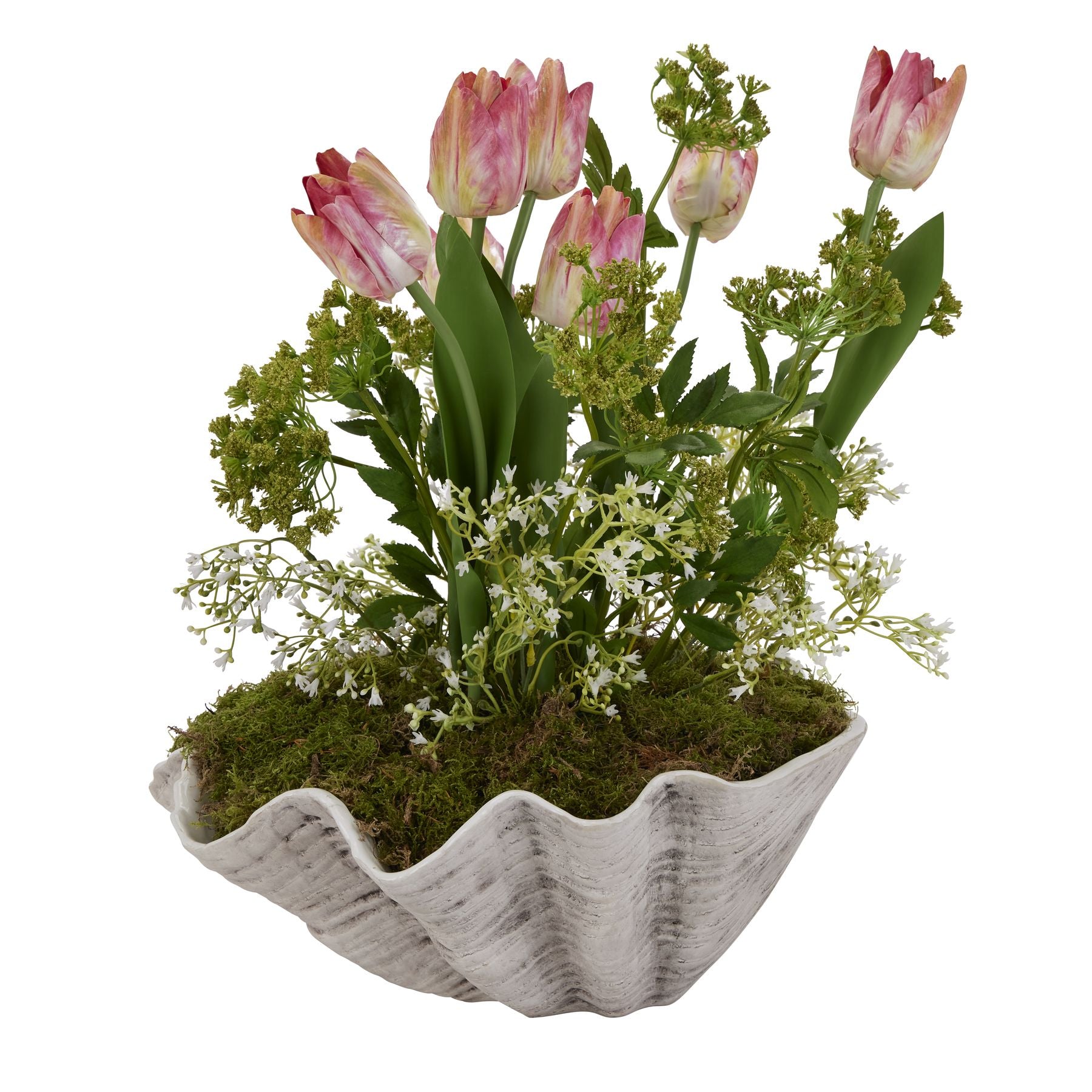 Adele Large Ceramic Shell Bowl