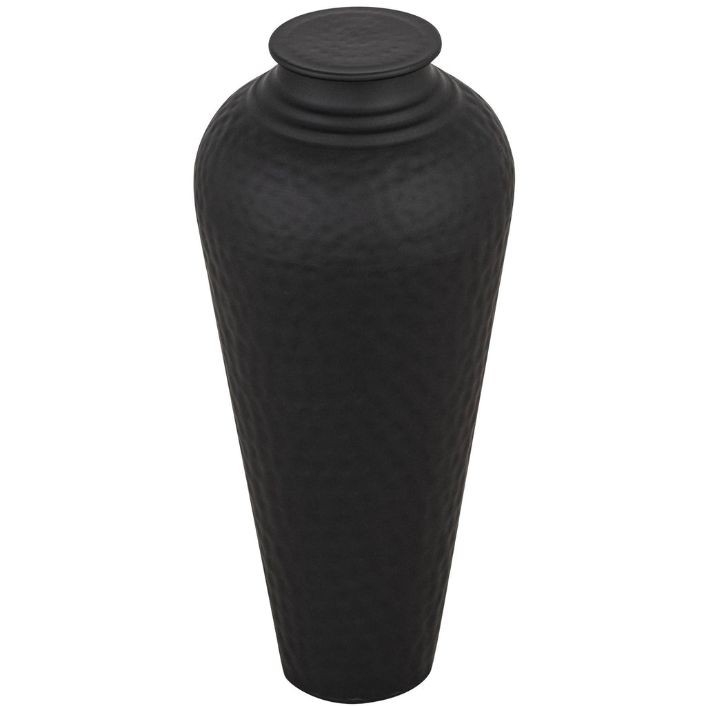 Small Metal Vase with Lid