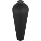 Medium Metal Vase with Lid