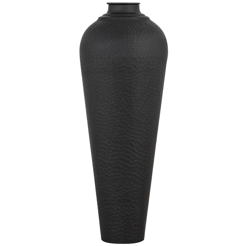 Medium Metal Vase with Lid