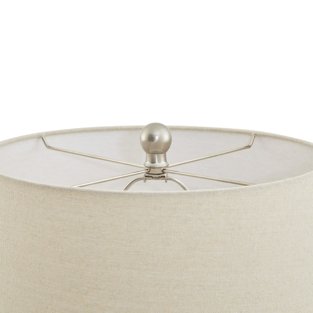 Weave Ceramic Table Lamp With Linen Shade – view 4