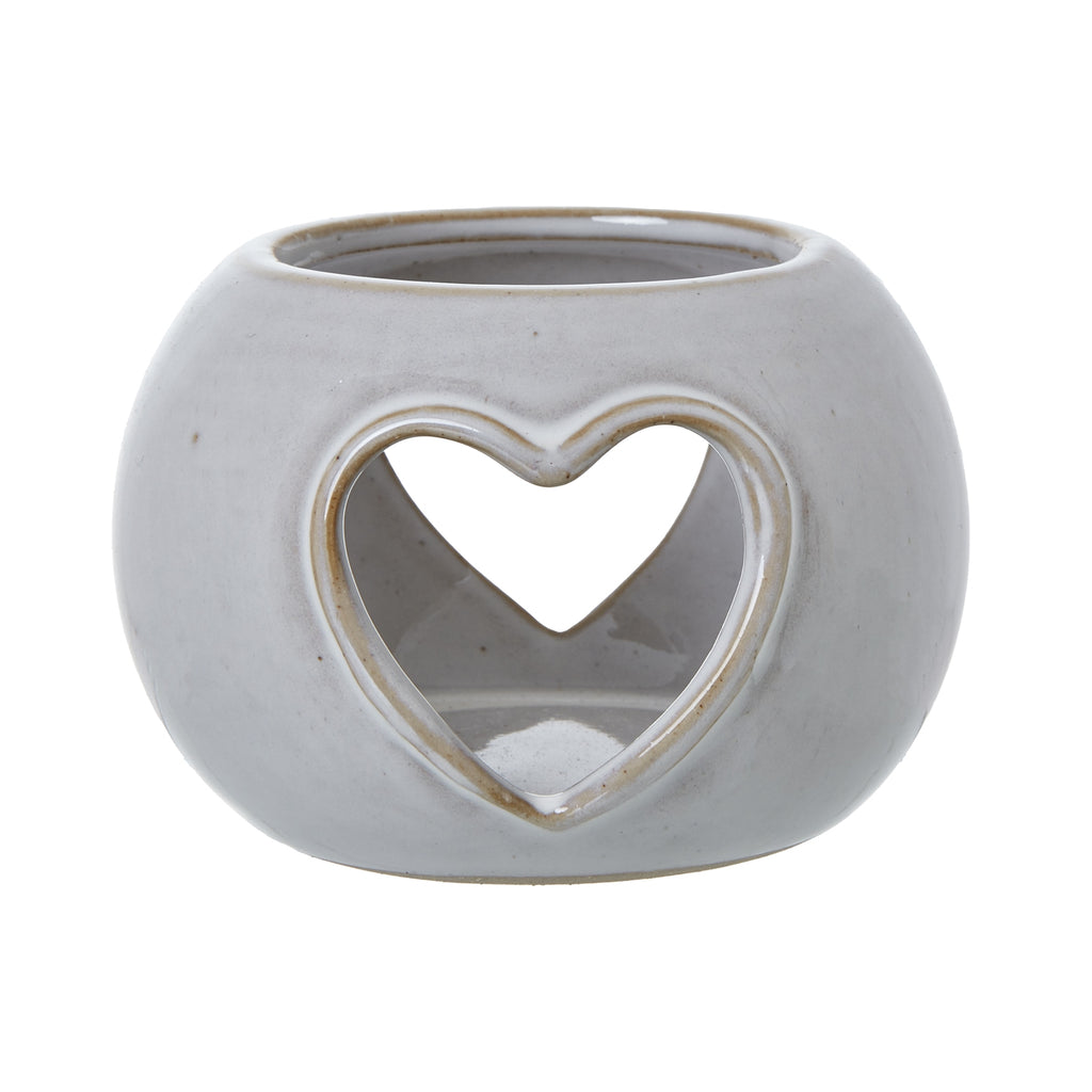 Ceramic Round Heart-Tea Light Holder Product Image