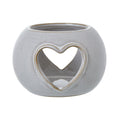 Ceramic Round Heart-Tea Light Holder Product Image