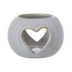 Ceramic Round Heart-Tea Light Holder Product Image