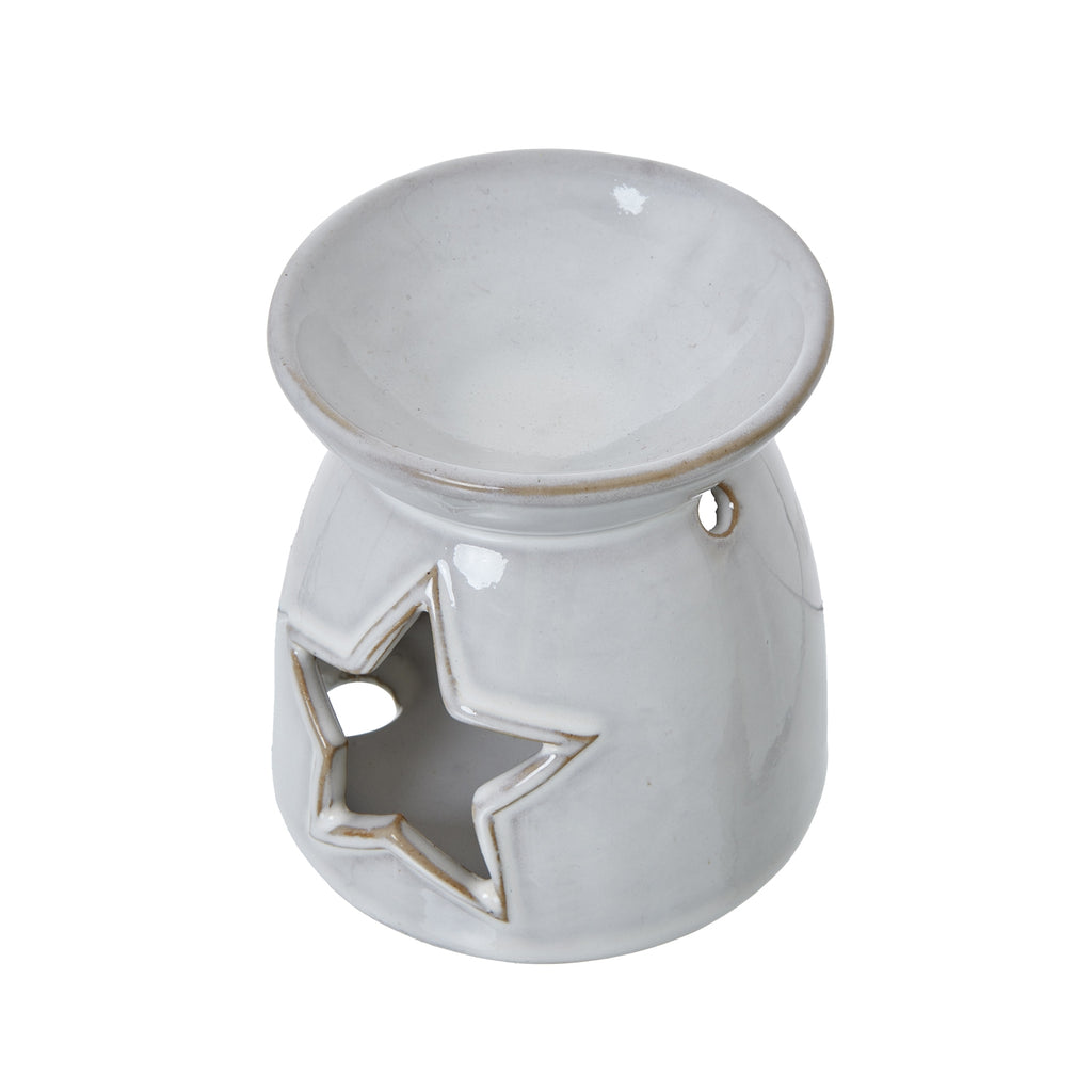 Ceramic Star Wax-Melt Tea Light Holder