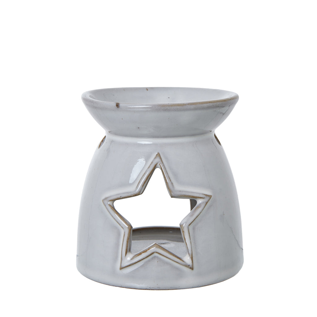 Ceramic Star-Wax-Melt-Tea Light Holder Product Image