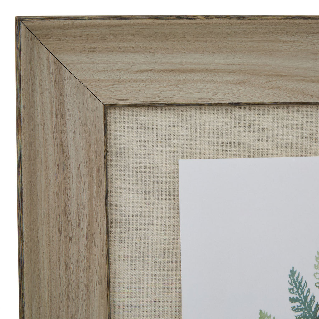 Washed Ferns Dancing Twins Watercolour Artwork On Paper Washed Wood Frame