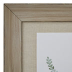 Washed Ferns Stretching for Light Watercolour Artwork On Paper Washed Wood Frame