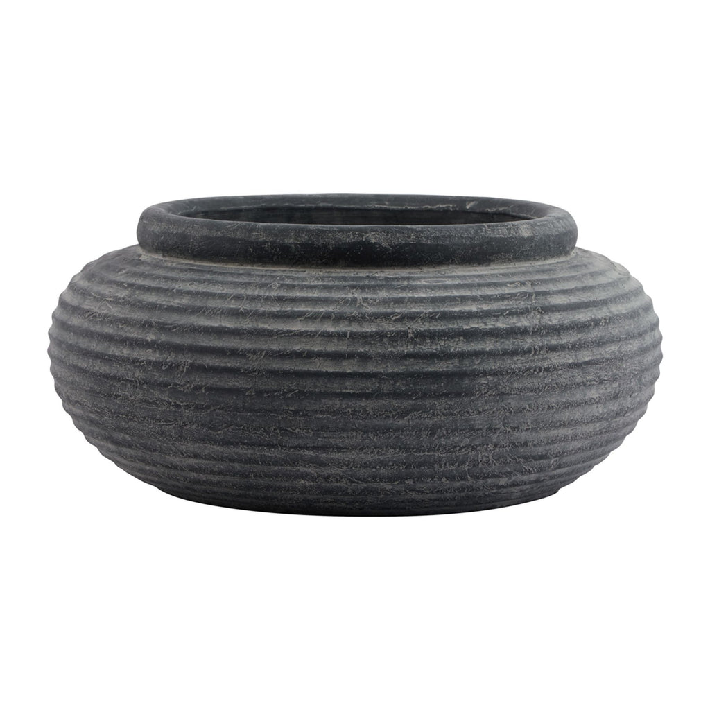 Amalfi Ceramic Round Ribbed Planter Product Image