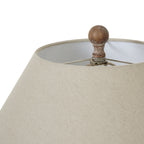Saturn Ceramic Table Lamp With Linen Shade