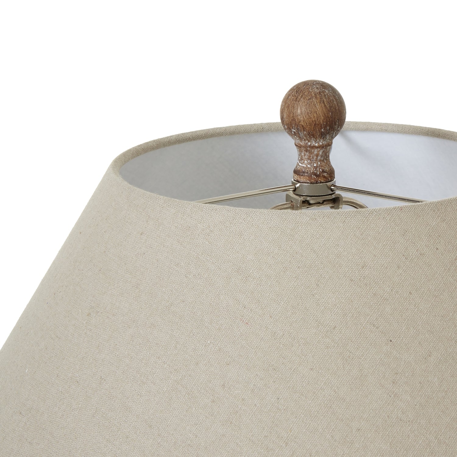 Saturn Ceramic Table Lamp With Linen Shade