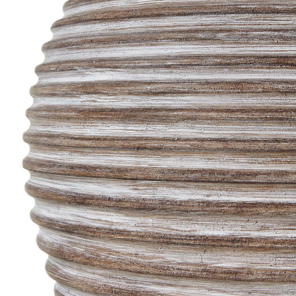 Saturn Ceramic Table Lamp With Linen Shade