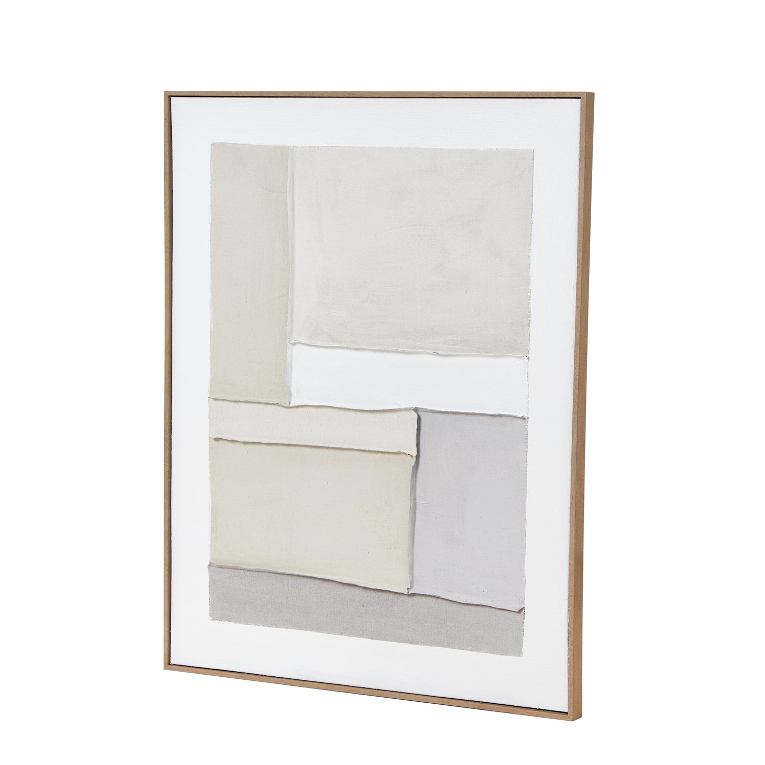 Torn Pages Poem Art Print On Canvas in Wooden Frame
