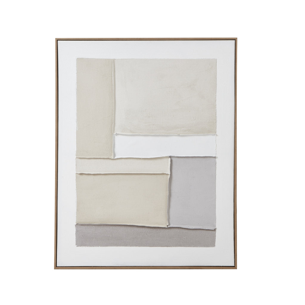 Torn Pages Poem Art Print On Canvas in Wooden Frame Product Image