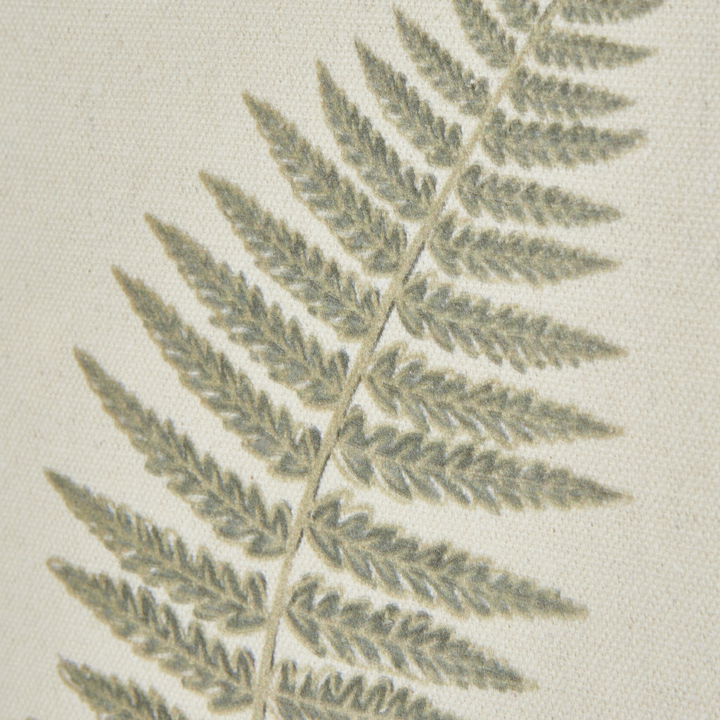 Delicate Fern Triple Frond Art Print On Torn Paper Beaded Wooden Frame