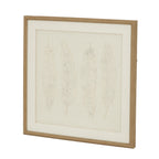 Feather Impressions Drift Cut Paper Collage Artwork On Canvas Mounted in Beaded Wooden Frame Product Image