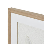 Feather Impressions Flight Cut Paper Collage Artwork On Canvas Mounted in Beaded Wooden Frame