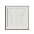 Feather Impressions Flight Cut Paper Collage Artwork On Canvas Mounted in Beaded Wooden Frame Product Image