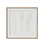Feather Impressions Flight Cut Paper Collage Artwork On Canvas Mounted in Beaded Wooden Frame Product Image