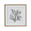 Atoll Silhouette Stretching Thread Artwork On Canvas Mounted in Beaded Wooden Frame Product Image